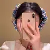 Accesorio para el Cabello del Evento Nocturno de Liu Yifei, Pasador de Flor Artificial de Gipsofila, Flor para el Cabello de Vestido Estilo Pintura al Óleo de Princesa de Castillo