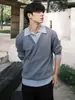 Tejido de punto Miu de dos piezas falsas con cuello polo Tejido de punto Mezcla de lana Estilo Preppy Corte limpio Old Money Otoño e Invierno