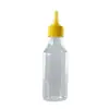 Botella dispensadora de 28 mm con boquilla puntiaguda del fabricante, botella exprimible, botella exprimible transparente de PET de grado alimenticio, botella exprimible de plástico de 28 mm con boquilla puntiaguda