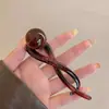 Pinza de torsion de mezclilla retro 2025 Nuevo diseño de accesorios para el cabello Pinza de una palabra Tocado Pinza de lazo simple Duradero