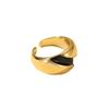 Anillo nicho diseño masculino y femenino ins marea viento fresco anillo de cola anillo simple cobre elemento de lujo ligero anillo anillo par juego de tres piezas