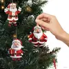 Adornos Colgantes Acrílicos de Santa Claus Modelo Nuevo Transfronterizos, 12 Diseños Mixtos de Santa Claus de Dibujos Animados Decoraciones para Árbol de Navidad