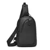 Bolsa de Pecho para Hombre de Gran Capacidad Estilo Coreano 2026 Nueva Moda Mochila Pequeña Simple Tela de Nylon Casual Bolso Cruzado para Teléfono Móvil