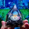 Bola de cristal 73 estilos pirámide transfronteriza bola de cristal grava pirámide artesanías para el hogar adornos de resina