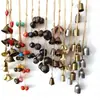 Sino de Metal em Forma de Cone, Sino Aberto, Sino de Noé, Sino Antigo, Sino de Cobre com Acabamento Escovado em Bronze Antigo Verde, Arte em Ferro