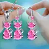 Brillante Exquisito Lujo Fresco Nuevo Creativo Personalizado Colgante de Gato Collar Pendientes Moda Versátil Regalo Conmemorativo