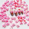 Arte de uñas japonés, joyería de dibujos animados, pequeño moe de leche rosa, pequeño dibujo animado, conejo de animación, dibujos animados de animales, uñas DIY