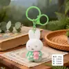 Llavero Colgante de Gatito Negro Flocado Lindo, Figura de Gato de Moda, Llavero para Mochila, Regalo de Máquina de Peluches