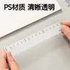 Deli 71971 Regla Transparente Regla de 15cm Papelería para Estudiantes Coreana Simple Creativa Regla para Estudiantes Venta al por Mayor