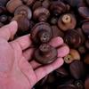 Mango de Madera de Hongo Nogal Negro Madera Maciza Mango Pequeño Gabinete Doméstico Puerta de Gabinete Infantil Mango de Madera Moderno Simple