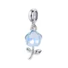 Pendente de Colar DIY de Primavera Pulseira Charms Flor Rosa Flor de Cerejeira Tulipa Joias Artesanais Pingentes
