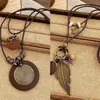 Collar Retro de Plumas Estilo Zen Chino para Mujer, Estilo Étnico Bohemio, Accesorio Colgante Largo de Doble Capa para Suéter