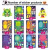 Monstruo de Dibujos Animados de Halloween Pegatinas Rompecabezas para Niños Pegatinas de Juego para Niños Pegatinas de Regalo para Evento de Fiesta de Halloween