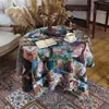 Mantel Jacquard de Tela Engrosada Estilo Pintura al Óleo Van Gogh Rectangular Anti-Arañazos de Gato Retro Mantel para Mesa de Café Decoración de Ambiente