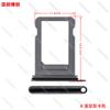 Nuevo Aleación de Aluminio Teléfono Móvil Tarjeta SIM Bandeja de Tarjeta Única con Anillo Impermeable Bandeja de Cintura Doble Tarjeta Adecuada para Teléfonos Móviles Apple