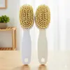 124 Cepillo para Zapatos Multiusos de Alta Calidad, Mango Largo Multifuncional de Cerdas Suaves, Artefacto de Limpieza Doméstica para Zapatos que No Daña los Zapatos, Cepillo para Ropa