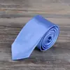 Corbata de hombre en stock 5cm coreana color sólido corbata estrecha casual corbata pequeña negra 5CM novio fábrica mayoreo