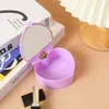 Caixa de Armazenamento Infantil DIY Espelho de Alta Definição Espelho de Maquiagem Espelho de Mesa Desenho Animado Armazenamento Caixa de Maquiagem