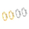 Pendientes de Cruz con Tachuelas de Diamante de Nuevo Estilo Transfronterizos Europeos y Americanos, Clips para Orejas Minimalistas de Personalidad de Nicho, Pendientes de Lujo Ligero para Mujer de Estilo Genial