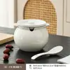Contenedor de Grasa de Cerdo Olla de Aceite de Cocina Tarro Cerámico para el Hogar con Tapa Resistente a Altas Temperaturas Tarro Grande para Aceite de Chile y Condimentos
