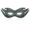 Comercio Exterior En Stock Sm Productos para Adultos Máscara de Ojos de Cuero Blackout con Tachuelas, Accesorios Eróticos de Provocación, Accesorios para Juegos de Halloween