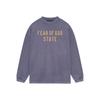 Camiseta Essentials Hhh da Marca Americana Trendy com Estampa de Letras Escondidas, Corte Solto, Tecido Pesado, Manga Longa, para Homens e Mulheres