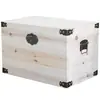 Caja de Almacenamiento Retro con Cerradura Caja Pequeña de Madera Caja Rectangular Grande de Almacenamiento Dormitorio Vestidor Caja de Almacenamiento para Ropa Otros