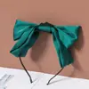 Pinza para el Cabello de Estilo Coreano Celebridad de Internet Estilo Elegante Satén Lazo Grande Pinza Superior Pinza Trasera Pinza de Primavera Princesa de Escape para Mujeres