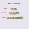 Ouro 14K Preenchido Buraco Quadrado Tubo Oco Torcido Tubo Curvo Tubo Reto Tubo de Proteção de Fio Pulseira Colar Material DIY Acessórios dos EUA