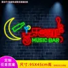 Tienda de té con leche Luz de neón LED Bar de moda KTV Cafetería Cartel luminoso decorativo de hamburguesa Set hecho a medida