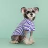 Ropa para perros, nueva ropa de verano a rayas de dos patas, oso de peluche amargo Bo Mei Fa Dou, ropa para gatos, ropa fina para mascotas