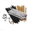 Amarra de Papel Kraft Marrom Branco Preto Embalagem Completa de Caixa Atacado Selagem Amarra de Papel Kraft