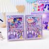 Máquina de Gashapon de Pony Lindo de Dibujos Animados Bloc de Notas Página para Colorear Divertida y Femenina Mecanismo de Pony Lindo Bloc de Notas de Bolsillo