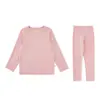 Wuli Bu Yi [Procesamiento Personalizado] Conjunto de Ropa de Casa para Niñas Pijama Estilo Primavera y Otoño Ropa Infantil Niña Pequeña Simple Transparente