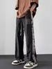 Novas Calças Esportivas Masculinas para Primavera, Verão e Outono, Calças de Moletom Wide-Leg, Calças Retas Casuais Soltas, Simples, Modernas, Estilo Chinês