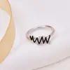 Anel de nó de corda material V ouro anel de nó anel T1 versão estreita com anel estilo diamante ouro rosa ouro 18k versátil melhor amigo