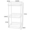Estante de Almacenamiento de Cocina Estante de Almacenamiento de Mesa Artefacto Doméstico Escritorio Multicapa Gabinete Partición en Capas Estante para Colocar Platos