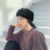 Banda de pelo de conejo real para mujer, gorro cálido de piel, bufanda de felpa elástica, banda para el pelo con borde ancho, para otoño e invierno