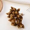 Mini pinha flor simulação diy feito à mão decoração de Natal guirlanda árvore de Natal cedro dourado prata flores secas