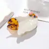 Novo Prendedor de Garra de Gatinho Animal, Prendedor de Tubarão Fofo de Acetato, Garra de Cabelo de Gato, Acessório de Cabelo de Alta Qualidade, Design de Luxo Leve para Mulheres