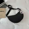 Bolso Cruzado Simple de Moda Nuevo 2026 para Mujer, Bolso de Hombro Portátil de Color Sólido, Bolso Tipo Albóndiga Trendy Estilo Coreano para Estudiantes