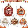 Cartel Decorativo Popular de Calabaza de Madera Transfronterizo, Decoración Colgante Creativa de Puerta de Otoño de Cosecha Rústica de Granja