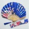 Leque Kimono Requintado Leque de Quilha de Cetim Leque de Concha Leque de Kimono Estilo Japonês