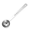 Cuchara medidora de acero inoxidable con mango largo de 15 ml, cuchara para café, cuchara para leche en polvo, juego de 6 piezas con báscula, cuchara medidora para hornear, cuchara medidora para condimentos