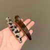 Elegante Pinza para el Cabello con Estampado de Leopardo, Pinza Lateral Grande para Flequillo, Accesorio de Moda para el Cabello para Niñas