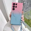 Película de Lente Magnética con Gradiente de Dos Colores Adecuada para Funda de Teléfono S26Ultra, Samsung S25Plus, 22 Cordones Anti-Caída S24