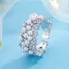 Nuevo Anillo Estilo Francés Vintage de Perla y Circonita Estrellada con Apertura Ajustable, Lujo Ligero, Gama Alta, Exquisito y Moderno