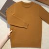 Suéter de cachemira para hombre, cuello redondo, 100% cachemira pura, otoño e invierno, nuevo suéter de punto de primera línea engrosado de doble hebra