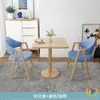 Juego de Mesa y Sillas para Reuniones Estilo Nórdico, Recepción Casual, Mesa Redonda Pequeña Minimalista Moderna para Tienda de Té con Leche, Rectangular
