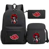 Mochila Nova de Verão 2022 Harajuku Anime Estudante Casual Casual Mochila Escolar Grande Capacidade Conjunto de Três Peças